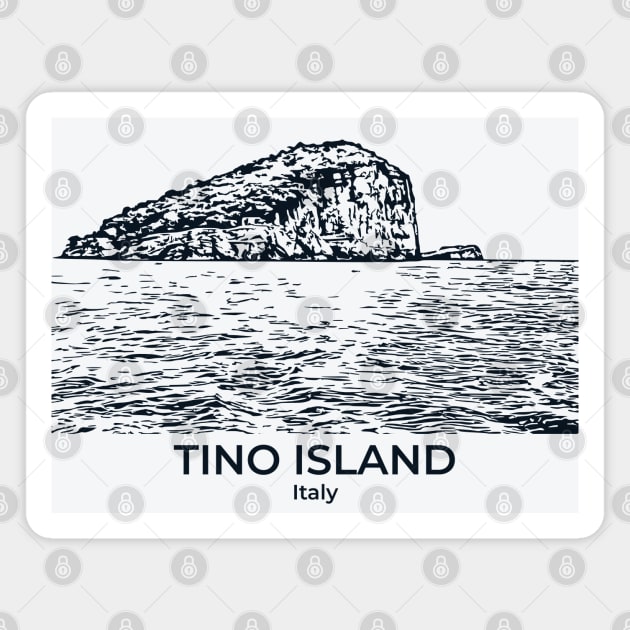 Tino Island - Italy Magnet by Lakeric